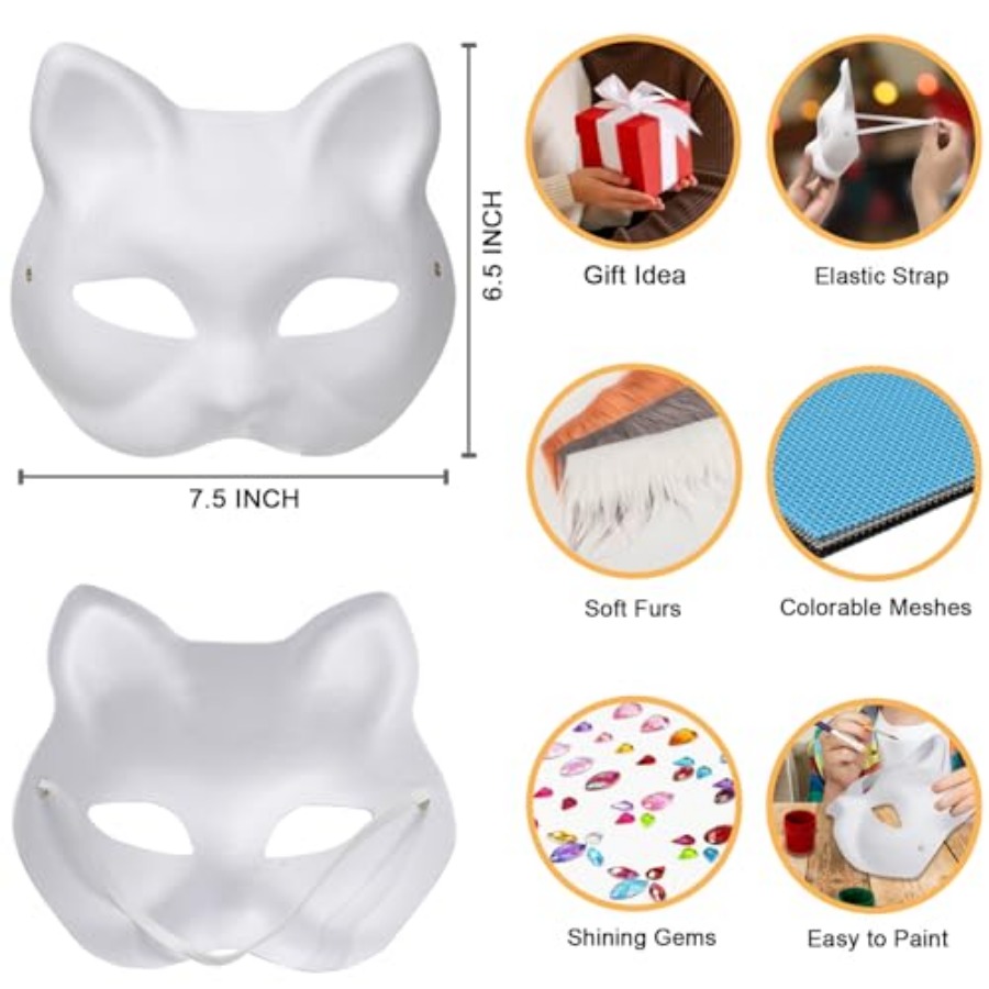 OPPKIE Cat Fox Mask 3PCS with  – Art Craft Cup recenzja i cena