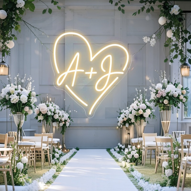 Custom Initials Heart LED Neon – Art Craft Christmas recenzja i cena