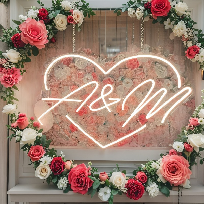 Custom Initials Heart LED Neon – Art Craft Christmas recenzja i cena