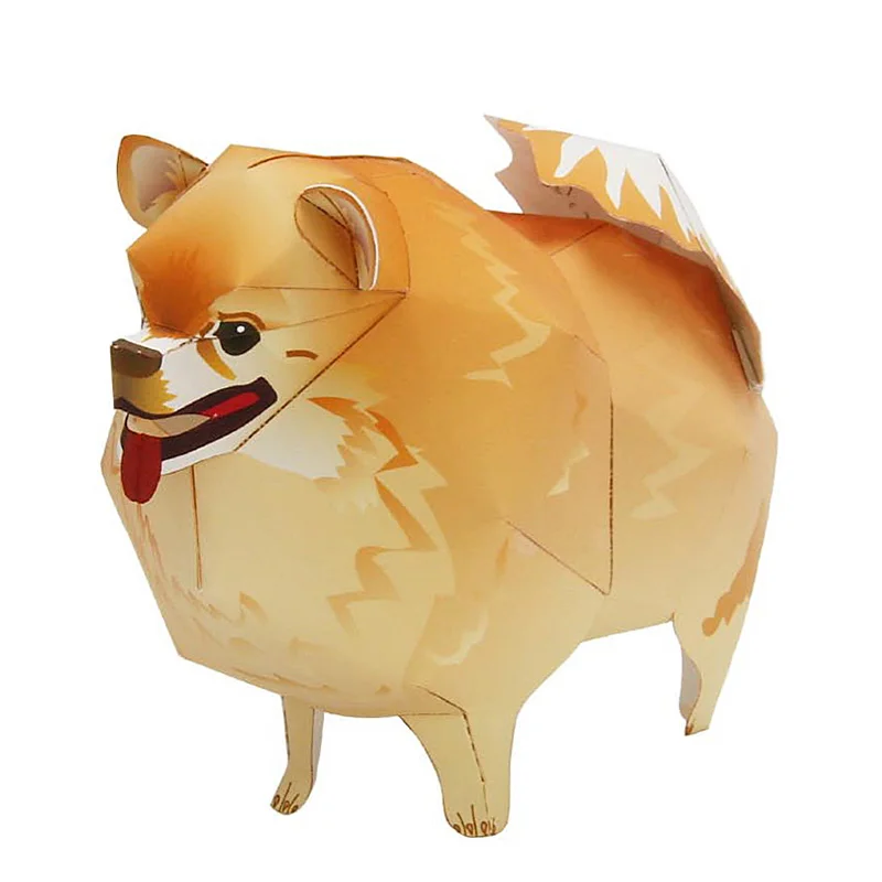 Pomeranian Dog Folding Origami – Art Craft With Cardboard recenzja i cena