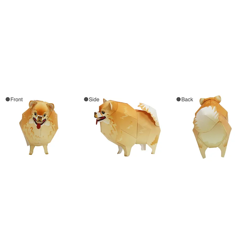 Pomeranian Dog Folding Origami – Art Craft With Cardboard recenzja i cena