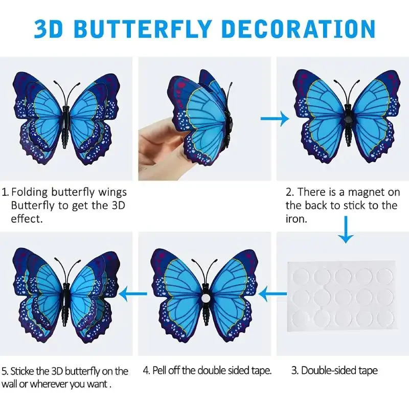 12pcs 3D Colorful Butterfly Wa – Art And Craft For Nursery recenzja i cena