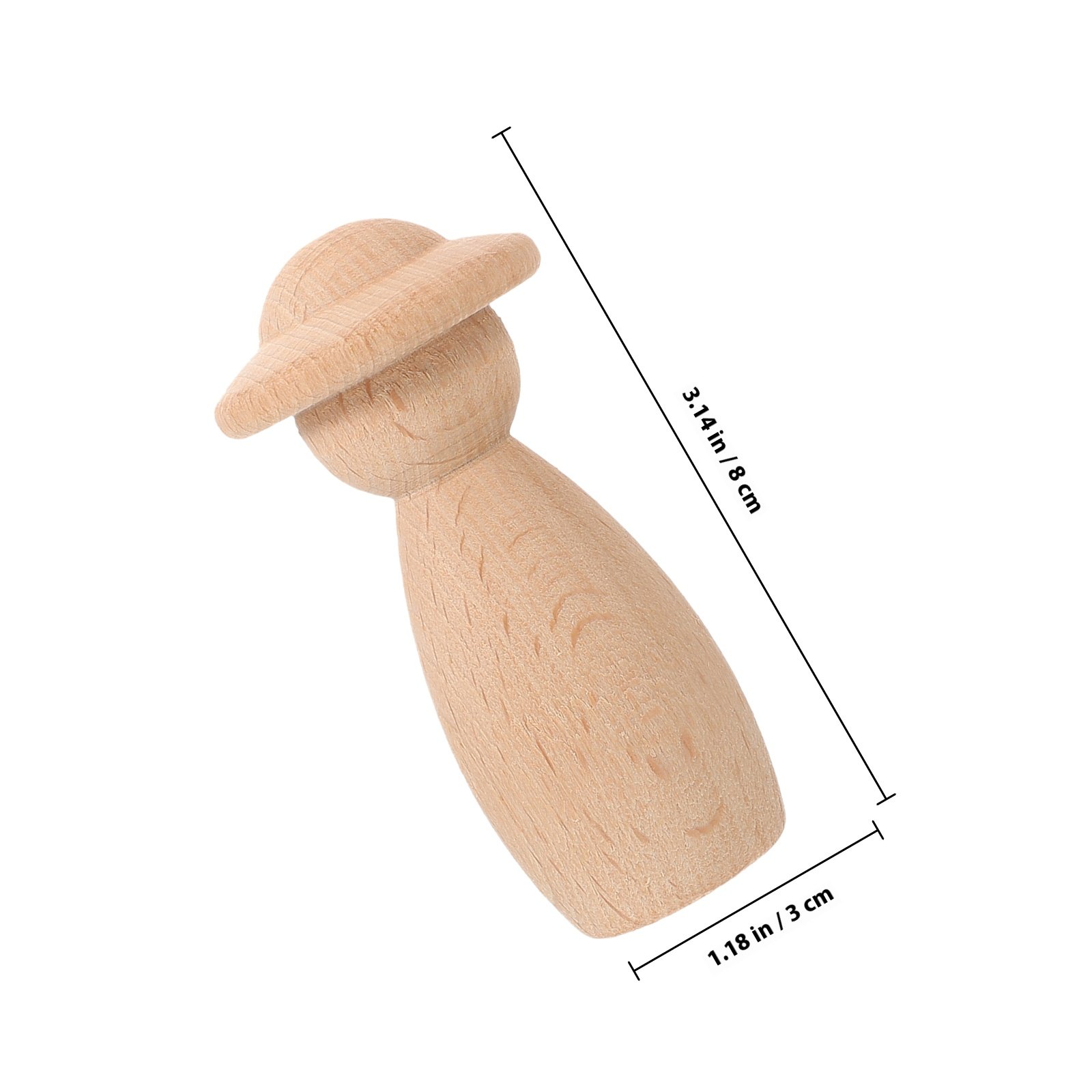 DIY Unpainted Wooden Peg Peopl – Art And Craft For Nursery recenzja i cena