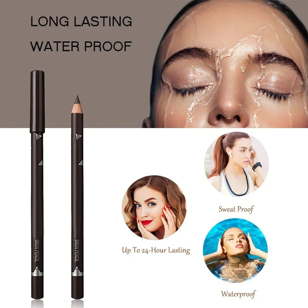 6/12Pcs Eye Brow Pencil Waterp – Colored Pencil Professional recenzja i cena