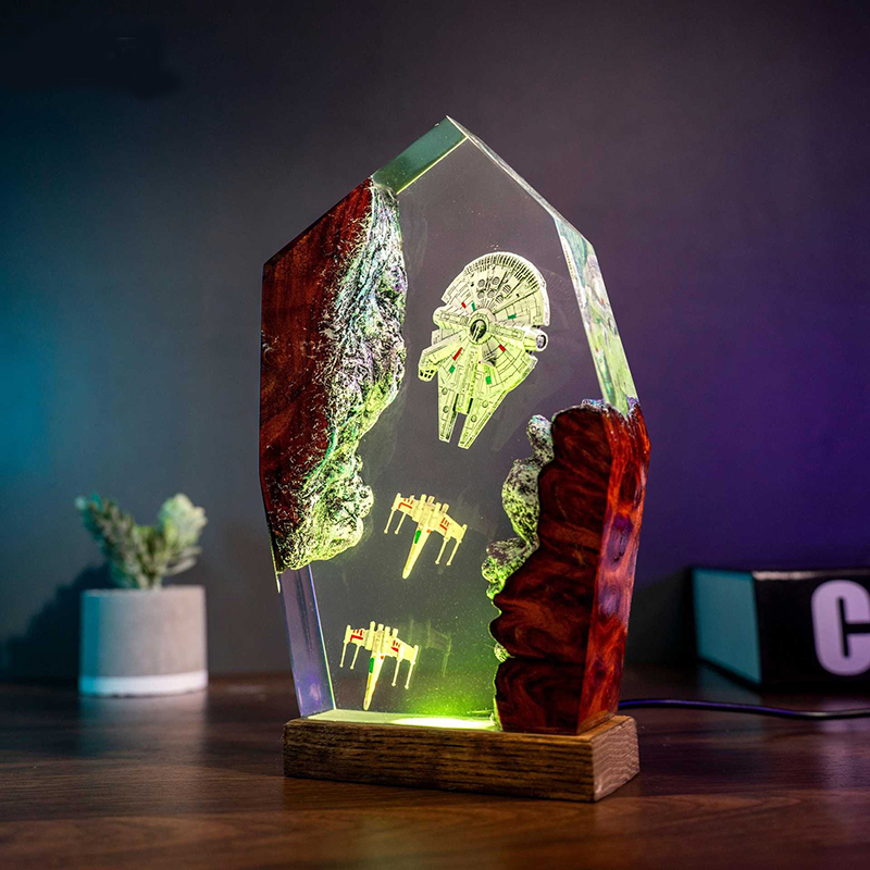 Table Resin Lamp Universe War  – Art Craft Christmas recenzja i cena
