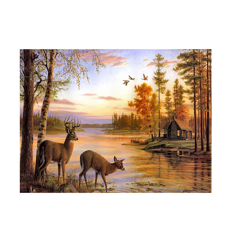 Autumn Forest Deer Diamond Pai – Art And Craft Autumn recenzja i cena