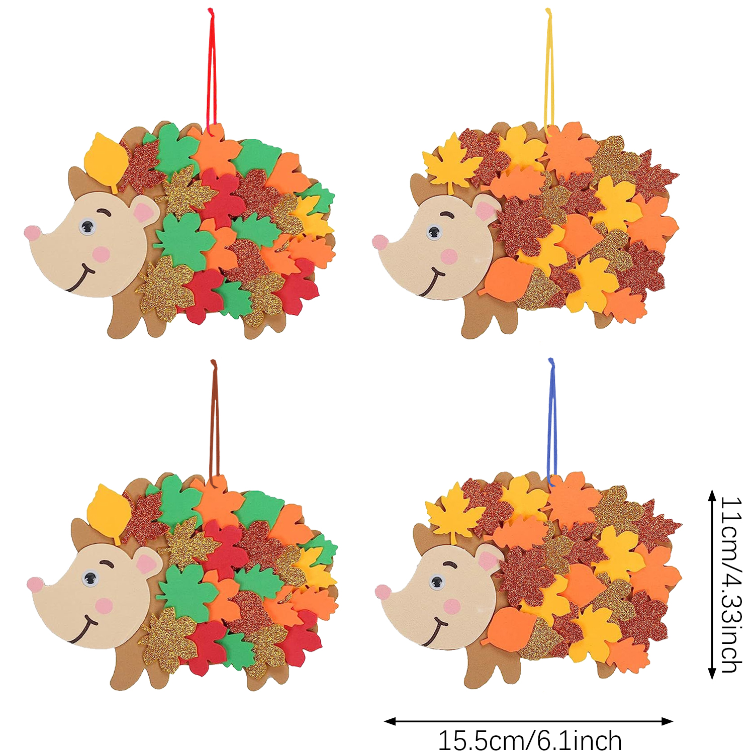 8pcs Hedgehog Foam Stickers He – Art And Craft Autumn recenzja i cena