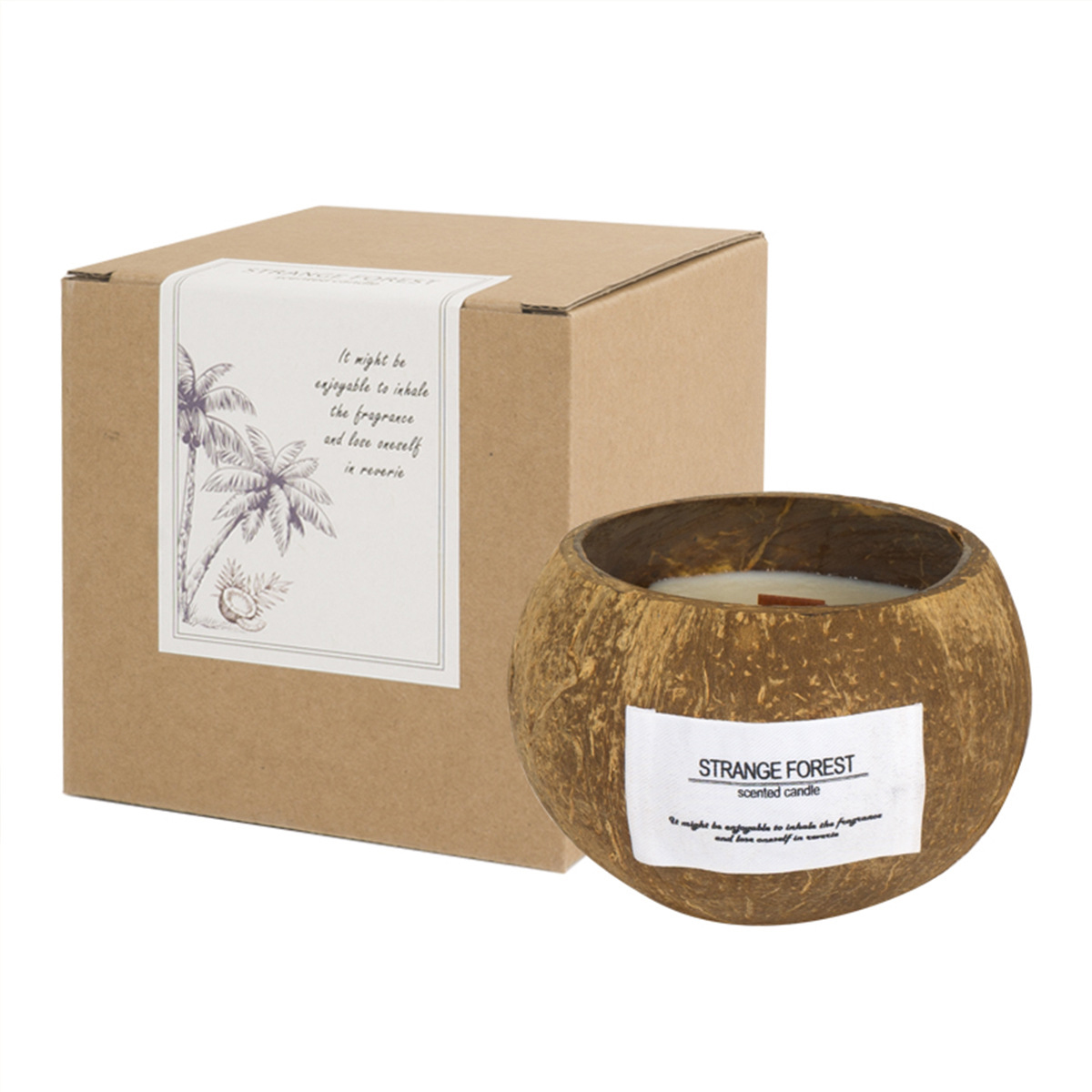 Coconut Shell Aromatherapy Can – Soy Candle Fragrance Oil recenzja i cena