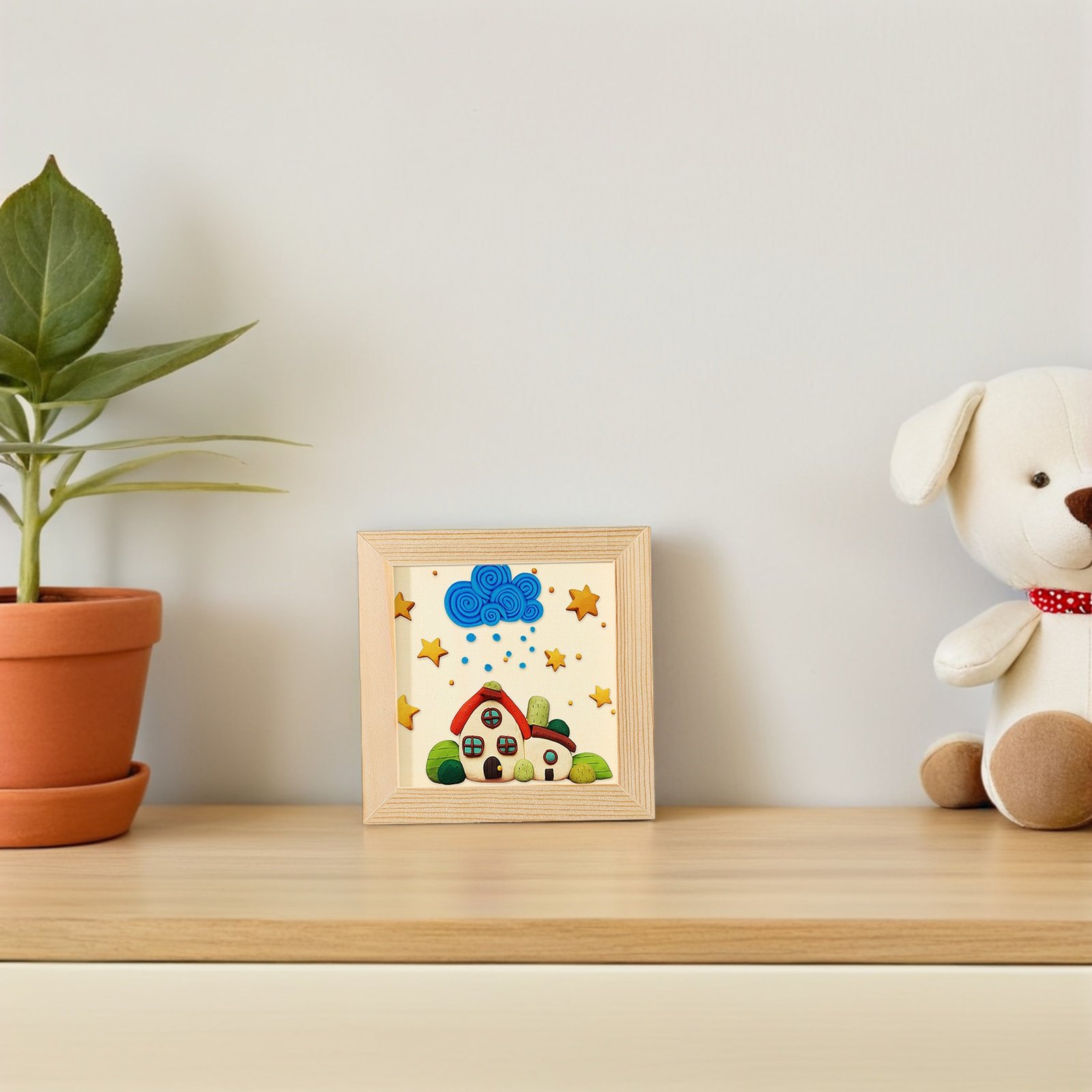 8Pcs Clay Blank Frames DIY Woo – Art Craft Simple recenzja i cena