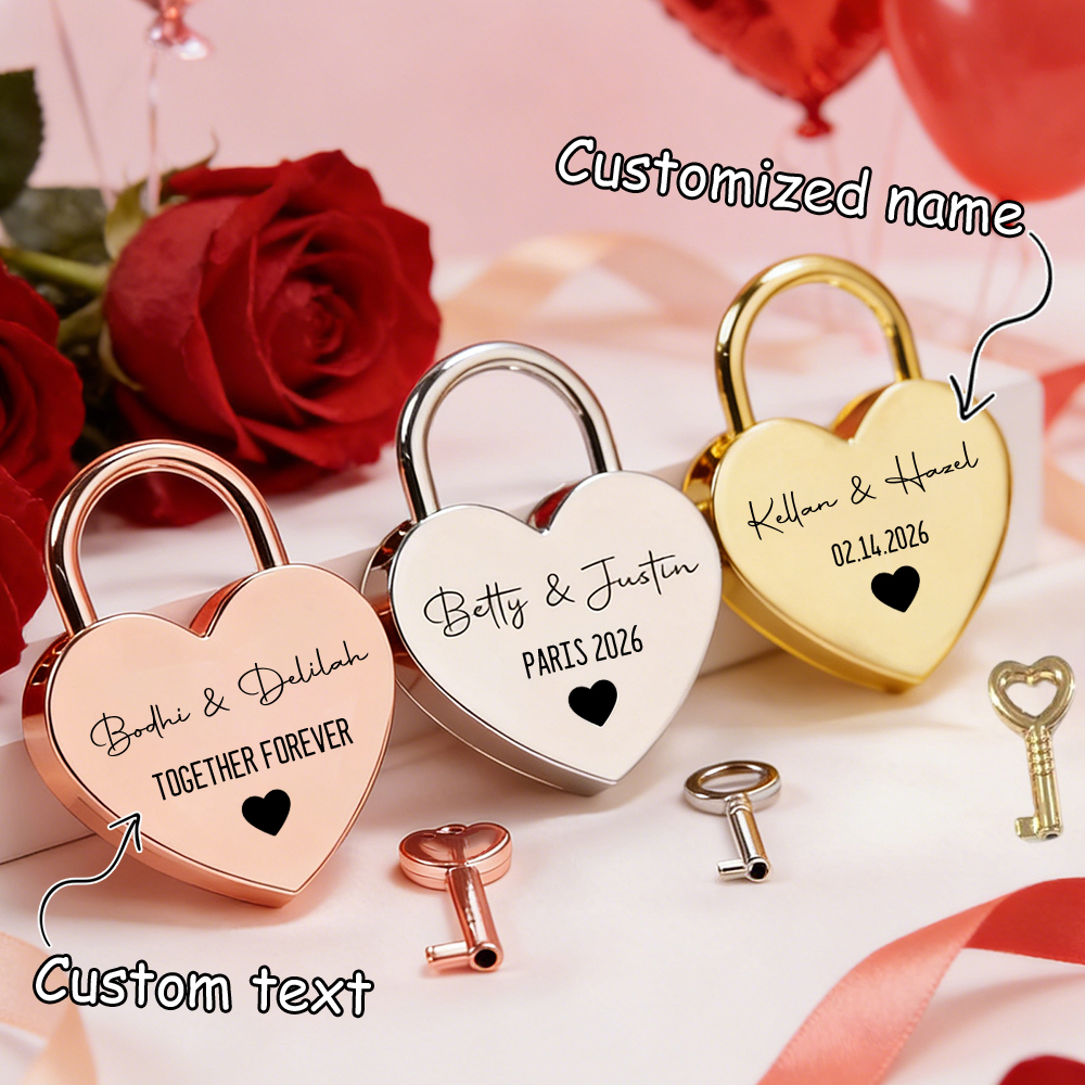 Custom Name Heart-Shaped Padlo – Art Craft Christmas recenzja i cena