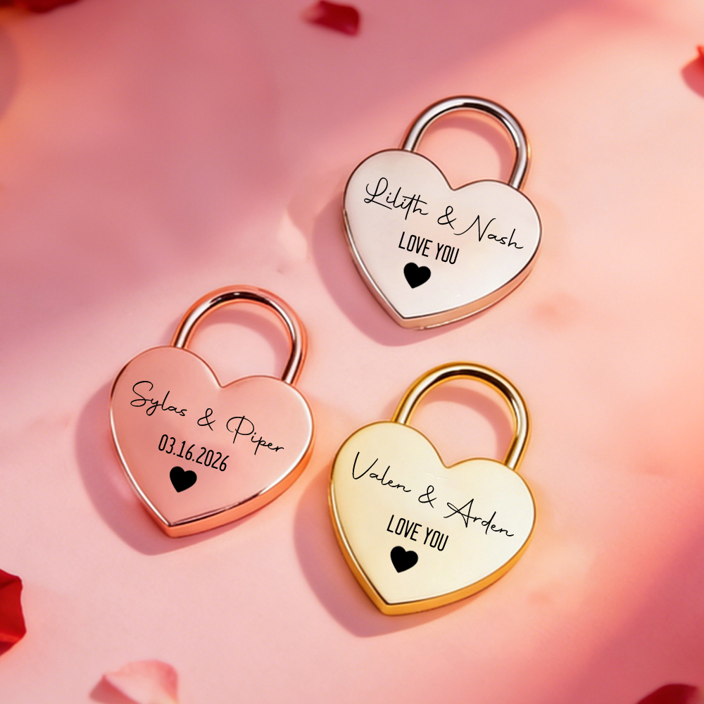 Custom Name Heart-Shaped Padlo – Art Craft Christmas recenzja i cena