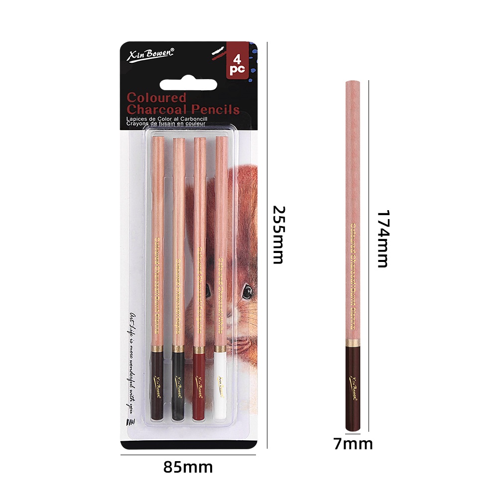 4Pcs Professional Sketch Charc – Colored Pencil Professional recenzja i cena
