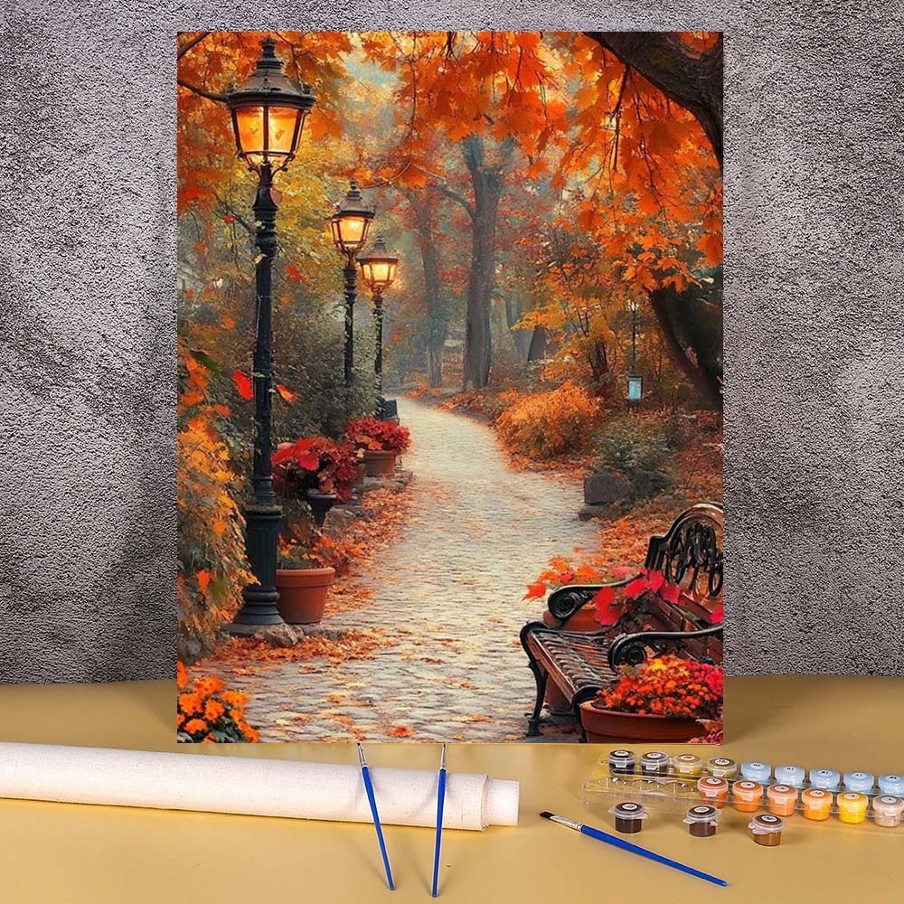 1pc frameless 20x30cm Paint By – Art And Craft Autumn recenzja i cena