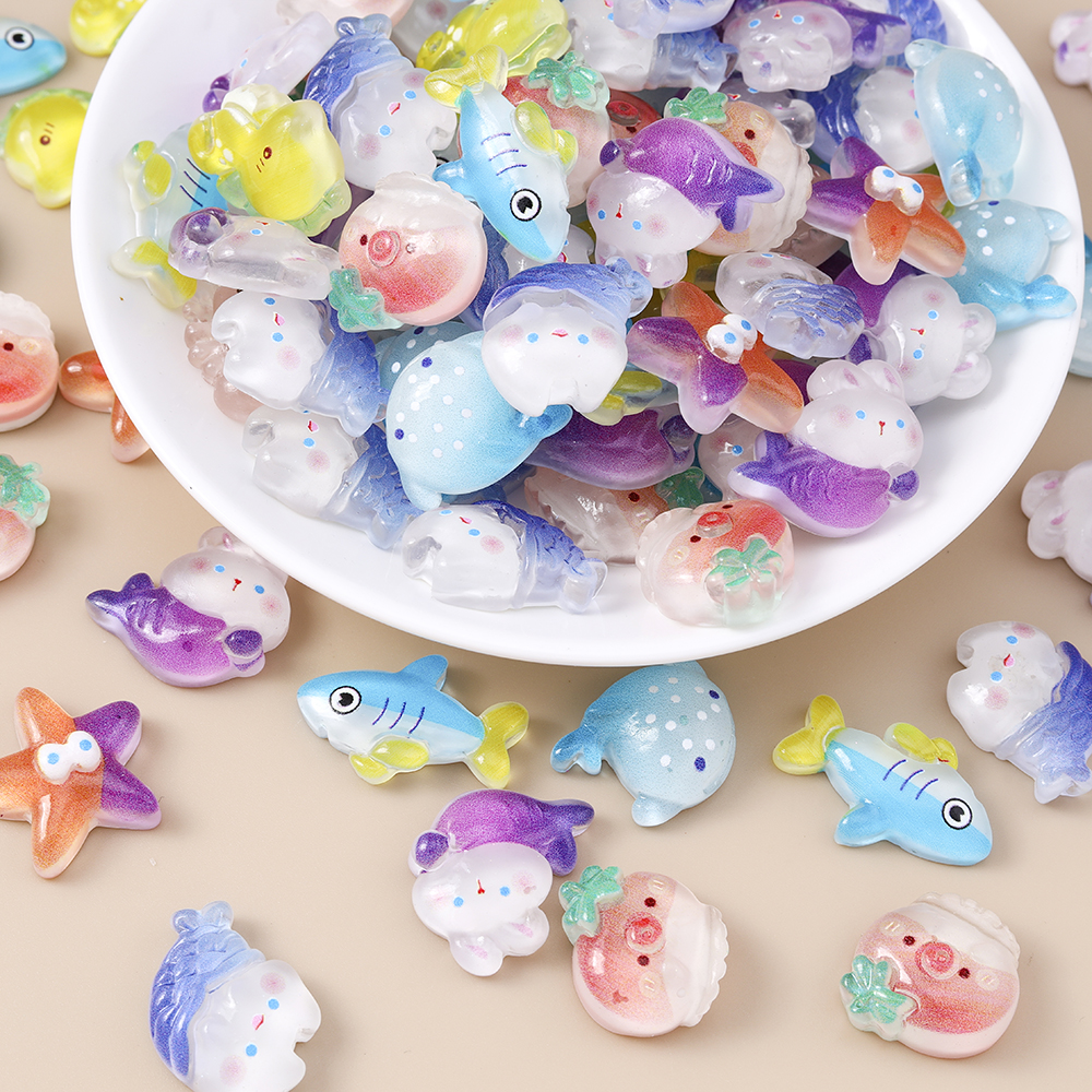 Leslie 15pcs Cute Resin Fish S – Art Craft Handmade recenzja i cena