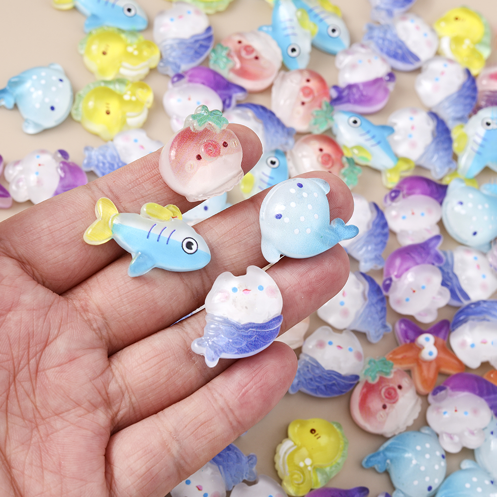 Leslie 15pcs Cute Resin Fish S – Art Craft Handmade recenzja i cena