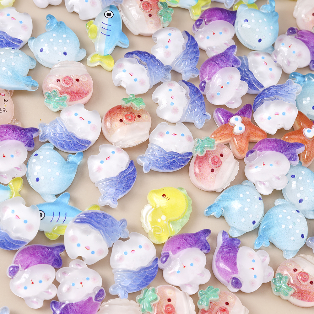 Leslie 15pcs Cute Resin Fish S – Art Craft Handmade recenzja i cena
