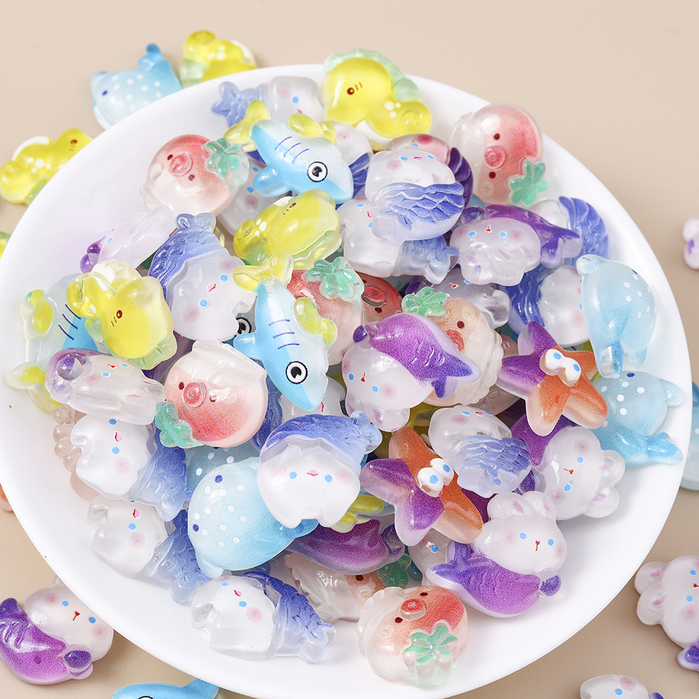 Leslie 15pcs Cute Resin Fish S – Art Craft Handmade recenzja i cena