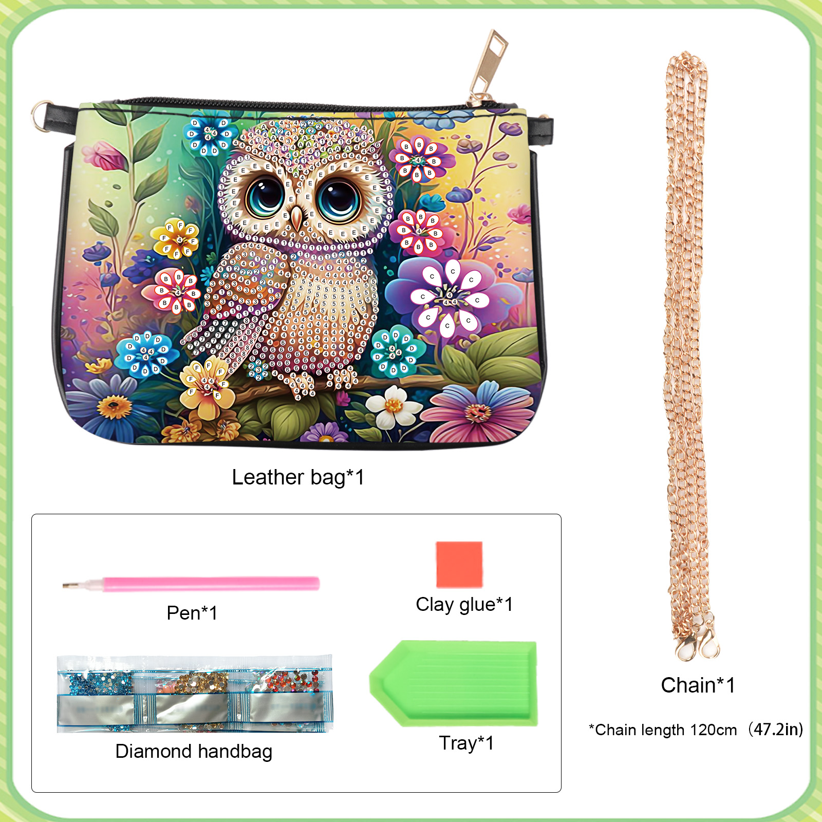 Colorful Owl Diamond Art Paint – Art Craft Handmade recenzja i cena