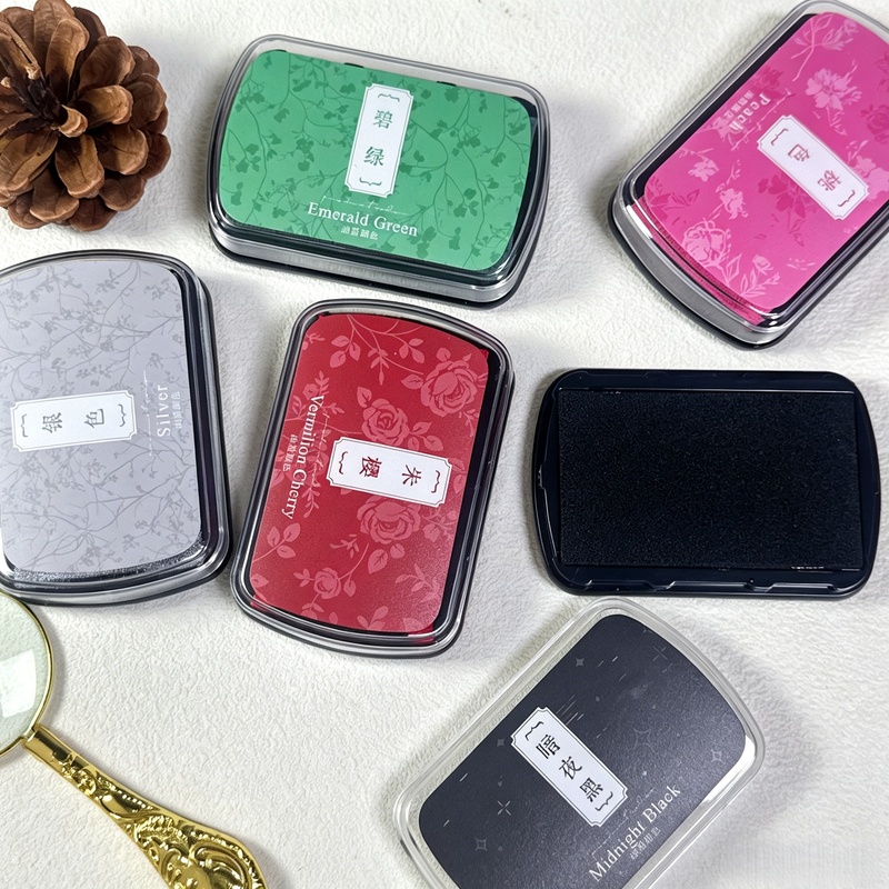 1pc Oil-Based Ink Pad, Colorfu – Rubber Stamp Blank recenzja i cena
