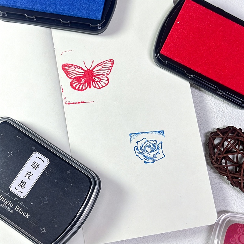 1pc Oil-Based Ink Pad, Colorfu – Rubber Stamp Blank recenzja i cena