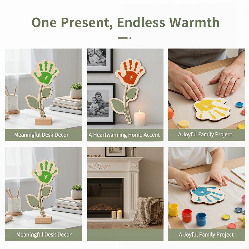 Blank Handprint Wood Flower Pl – Art And Craft For Nursery recenzja i cena