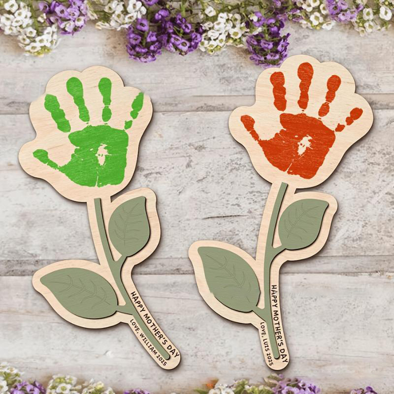 Blank Handprint Wood Flower Pl – Art And Craft For Nursery recenzja i cena