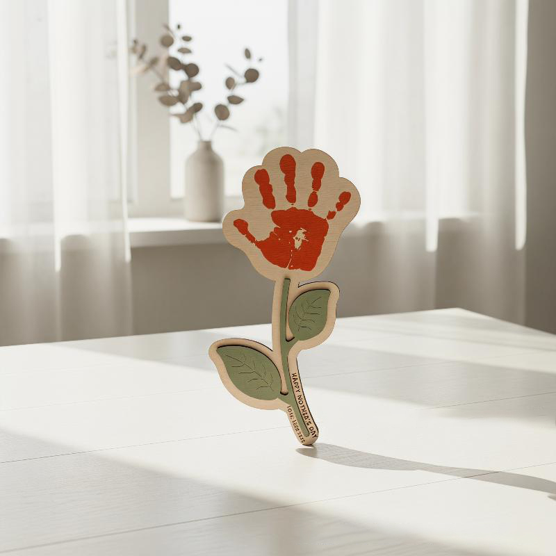 Blank Handprint Wood Flower Pl – Art And Craft For Nursery recenzja i cena