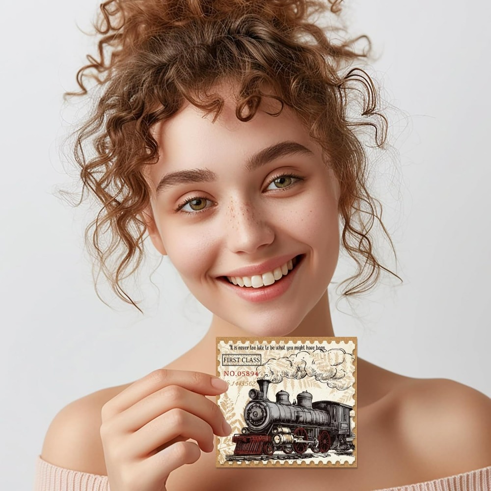 Vintage Train Tickets Clear St – Rubber Stamp Blank recenzja i cena