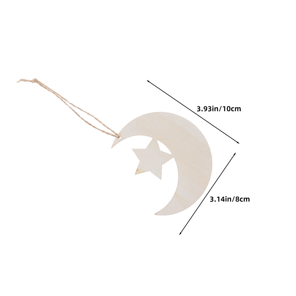 40Pcs Blank Wooden Moon and St – Art And Craft For Nursery recenzja i cena
