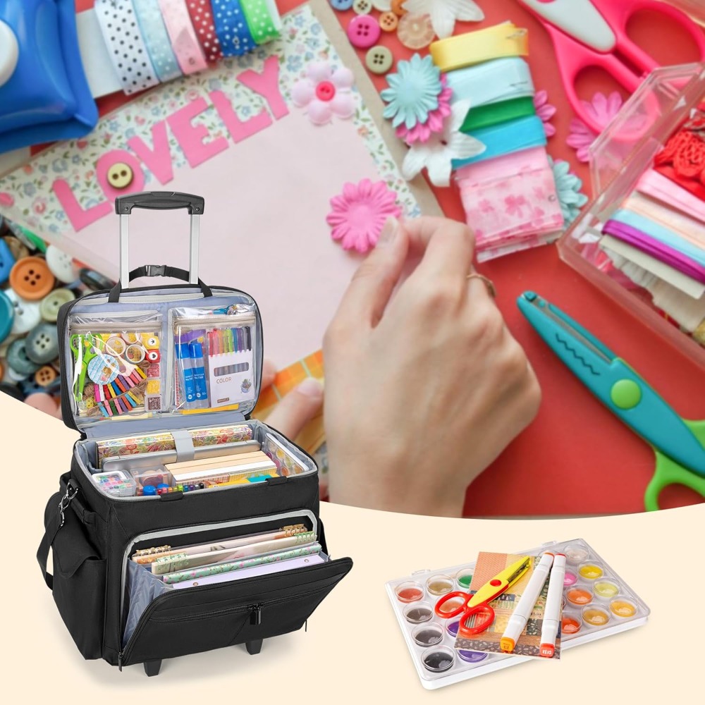 Rolling Scrapbook Tote with Ex – Art Craft And recenzja i cena