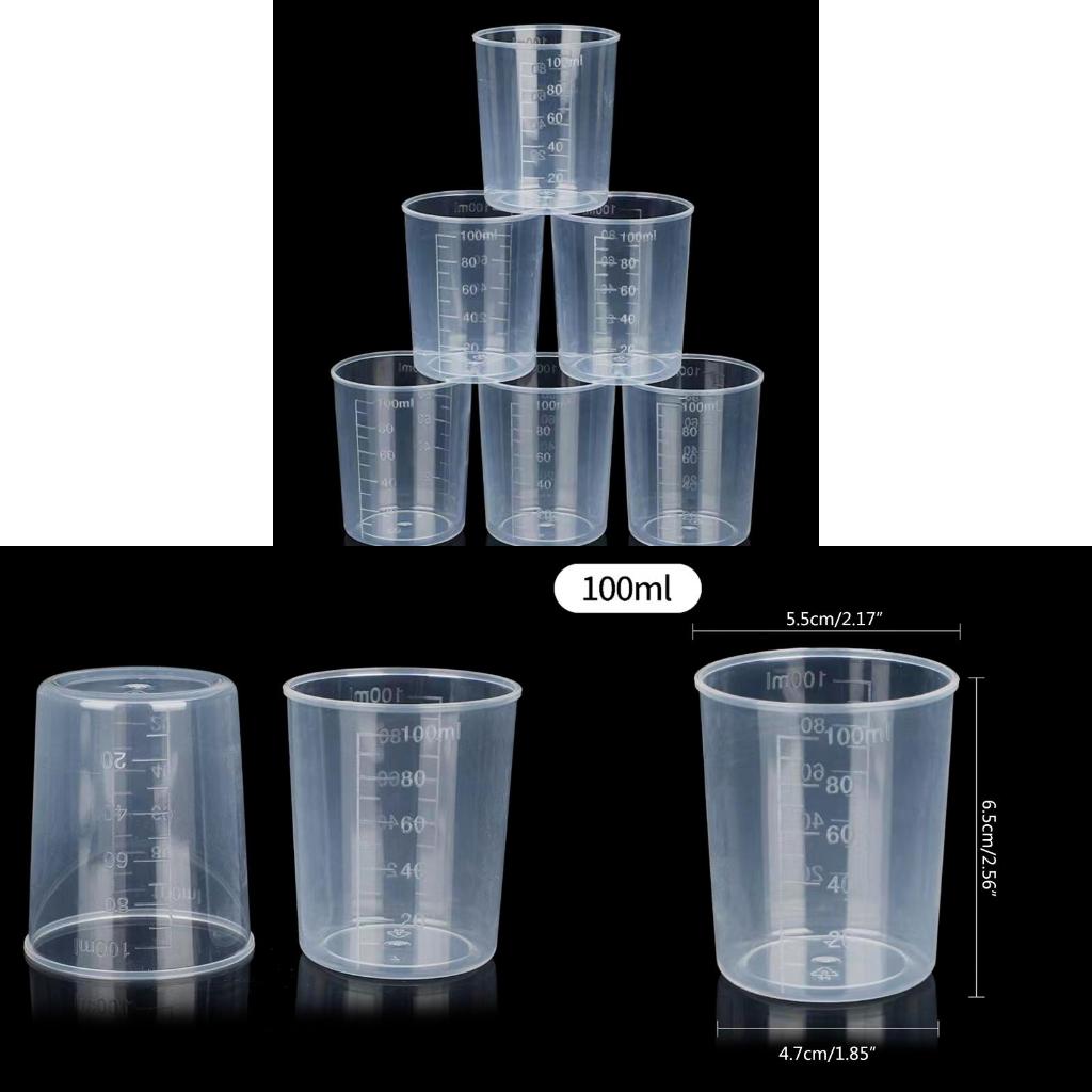 10Kit Clear Graduated Plastic  – Art Craft Cup recenzja i cena