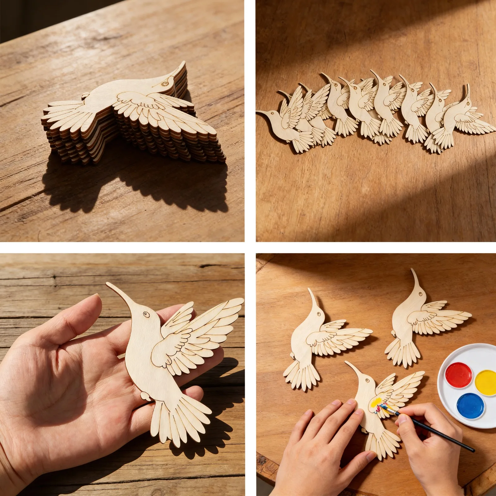 10pcs Unfinished Wood Animal B – Art & Craft Tape recenzja i cena