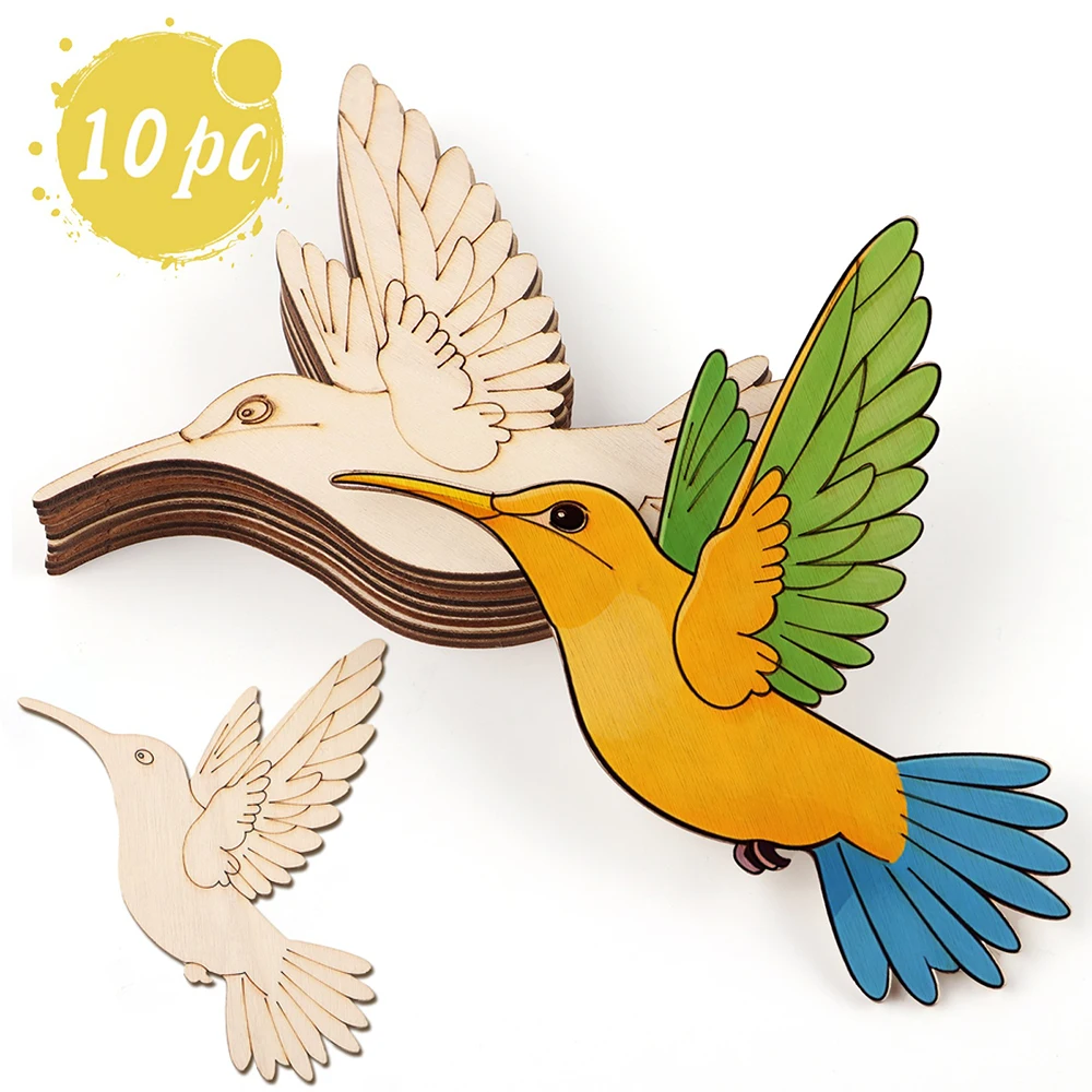 10pcs Unfinished Wood Animal B – Art & Craft Tape recenzja i cena