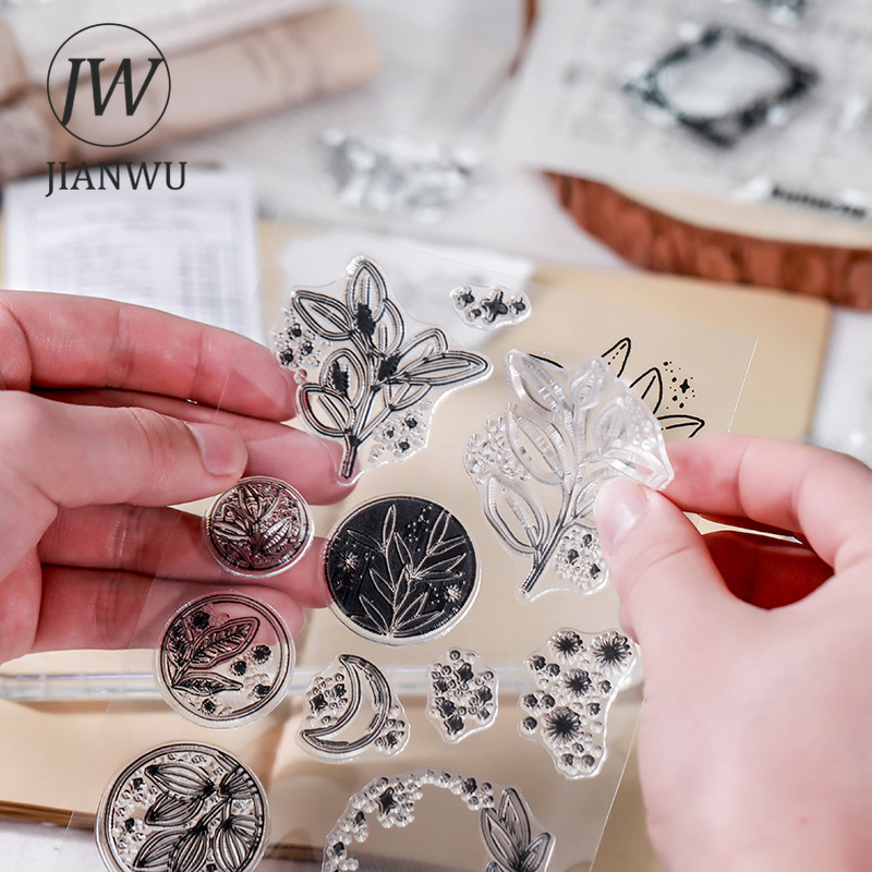 JIANWU Minimalist Black White  – Rubber Stamp Blank recenzja i cena