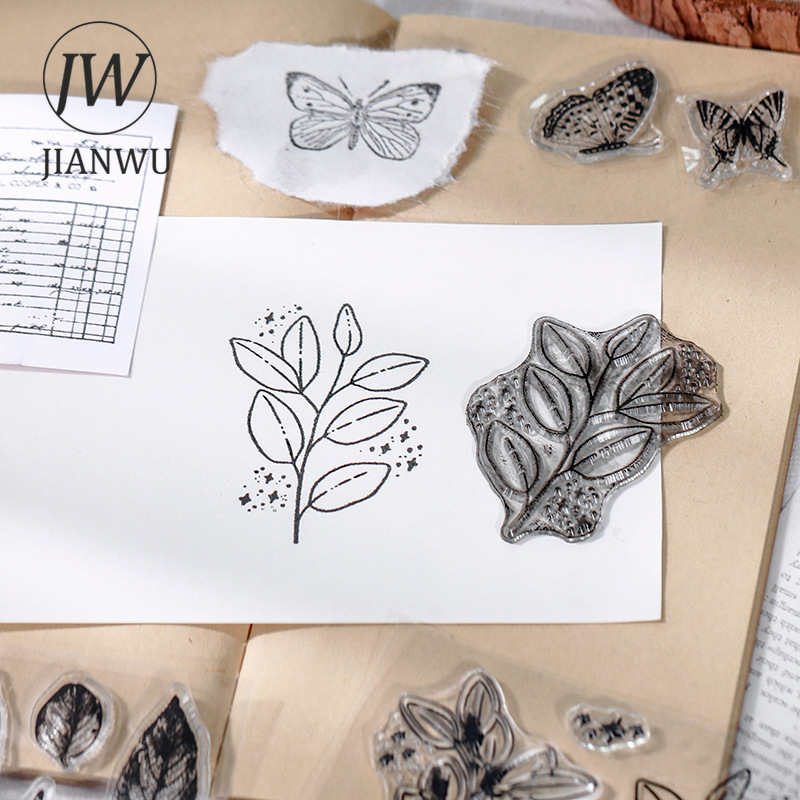 JIANWU Minimalist Black White  – Rubber Stamp Blank recenzja i cena