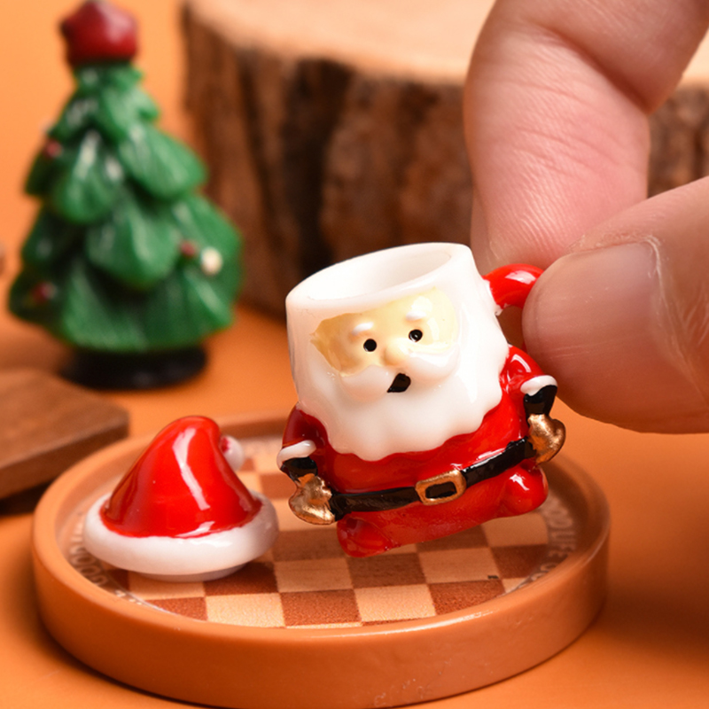 Mini Santa Teacup Ornament - R – Art Craft Christmas recenzja i cena