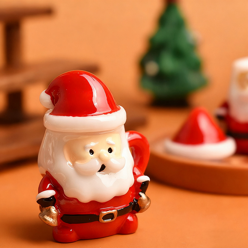 Mini Santa Teacup Ornament - R – Art Craft Christmas recenzja i cena
