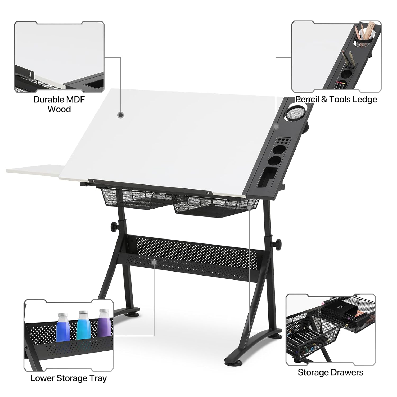 Art Deco Drafting Table, Heigh – Art & Craft Tape recenzja i cena