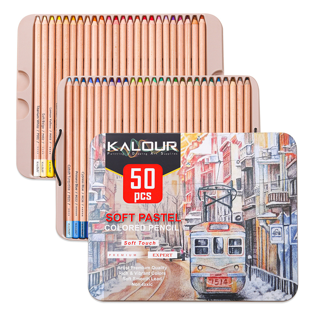 KALOUR 50 color luxury iron bo – Colored Pencil Professional recenzja i cena