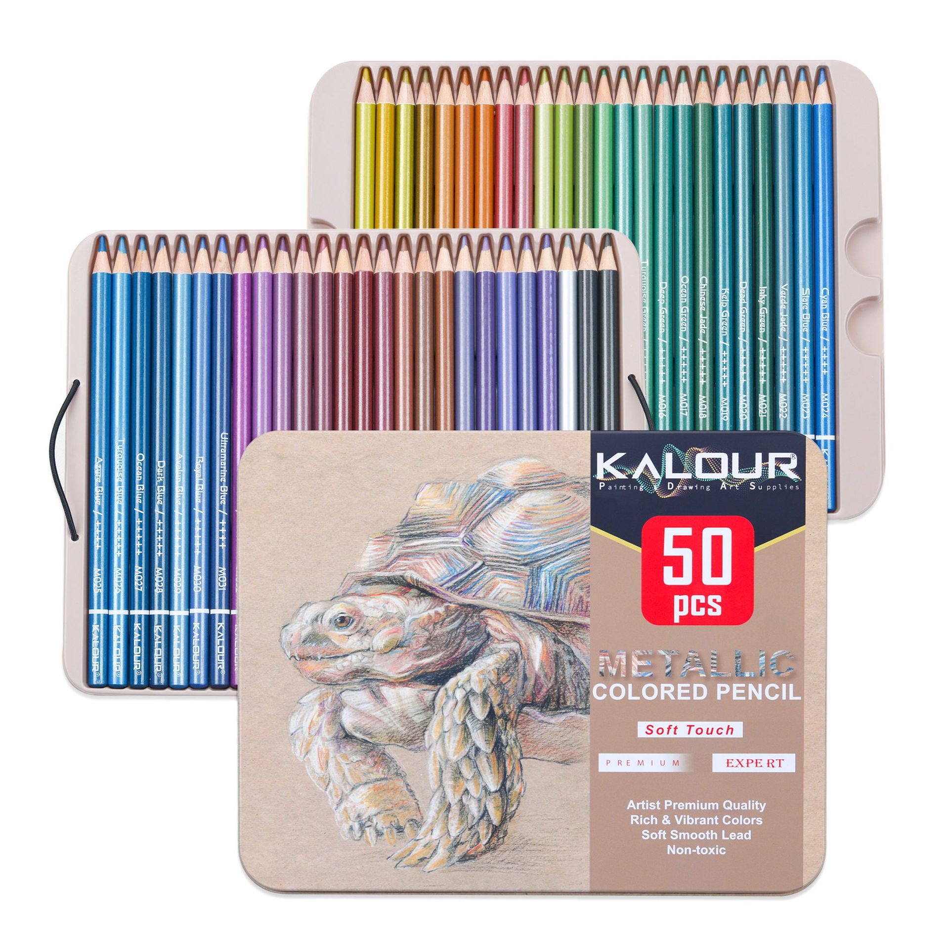 KALOUR 50 color luxury iron bo – Colored Pencil Professional recenzja i cena