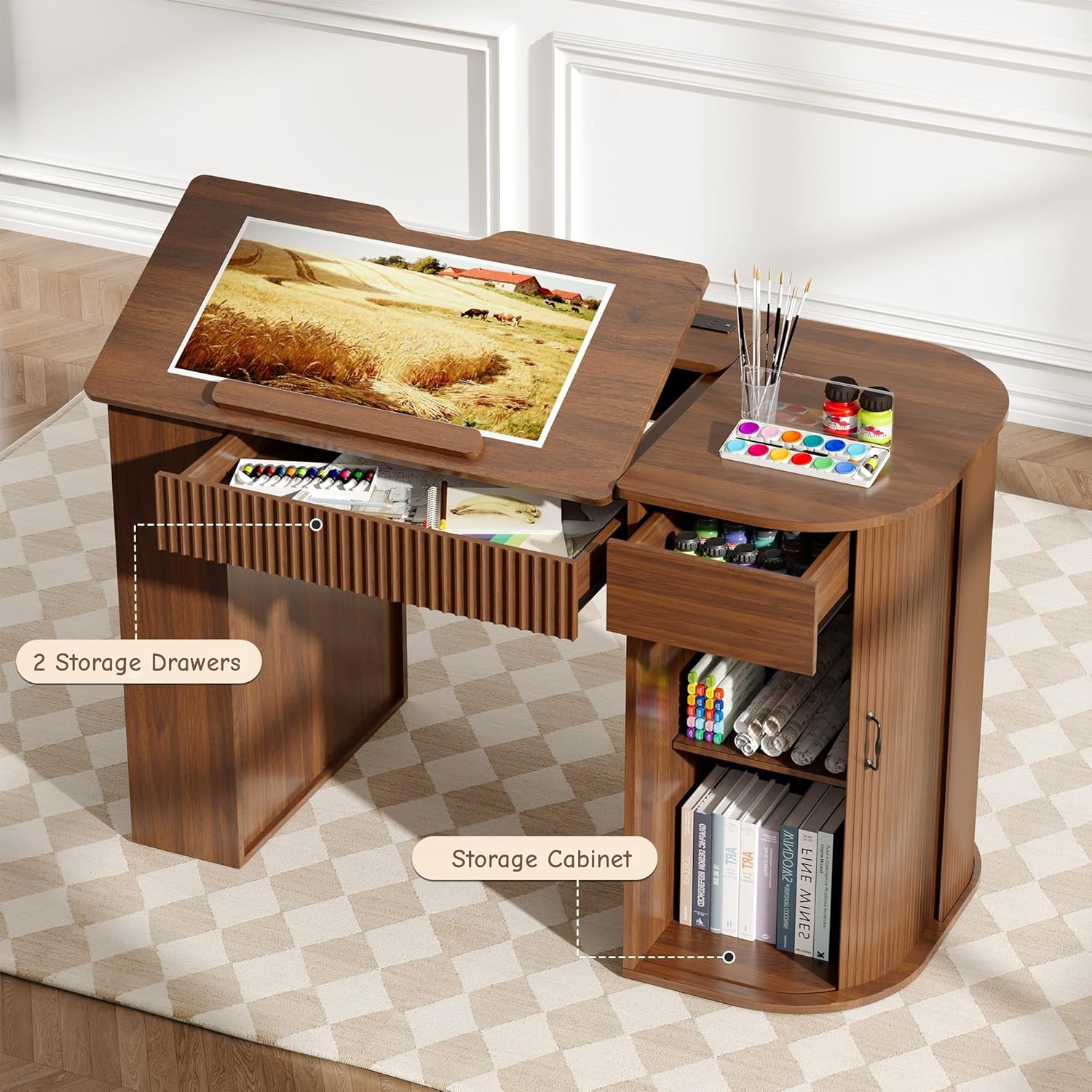 Drafting Table with Storage Ca – Art & Craft Tape recenzja i cena