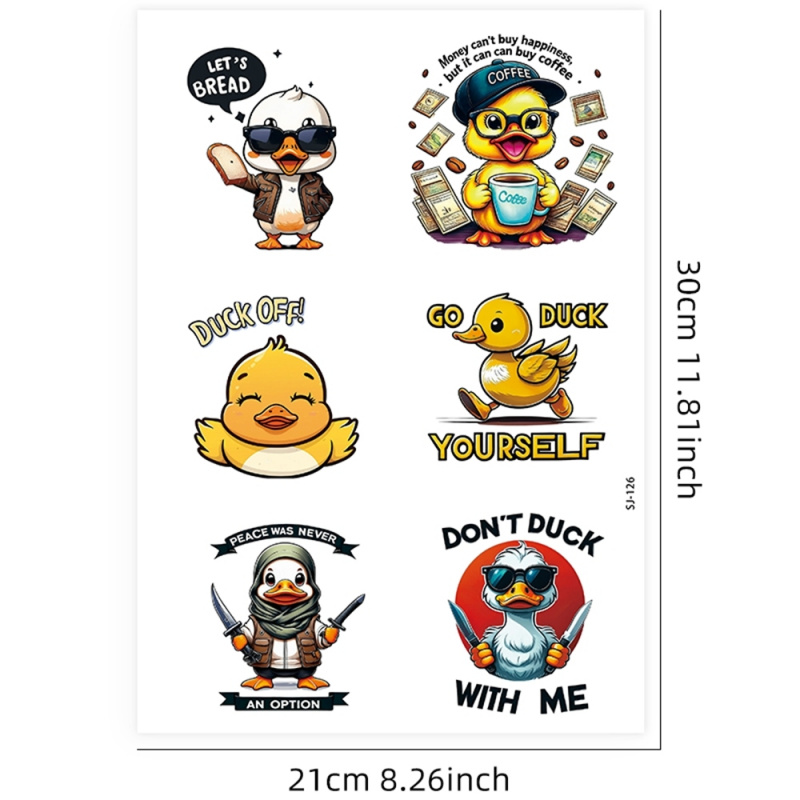 6pcs Cute Funny Cool Yellow Du – Art Craft Cup recenzja i cena