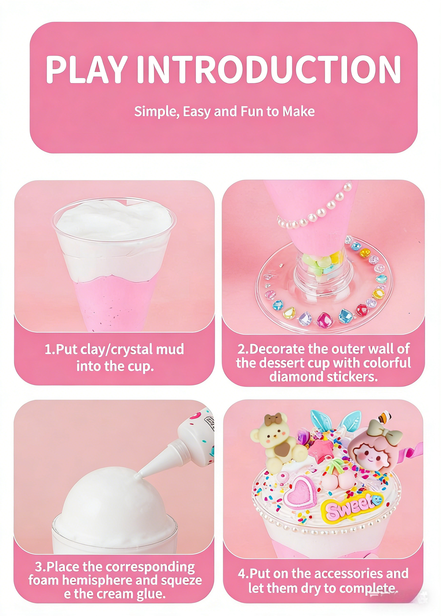 DIY Cream Glue Ice Cream Cup K – Art Craft Cup recenzja i cena