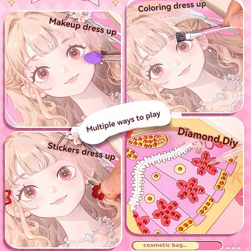 3 in 1 Princess Makeup Kit DIY – Art Craft Book recenzja i cena
