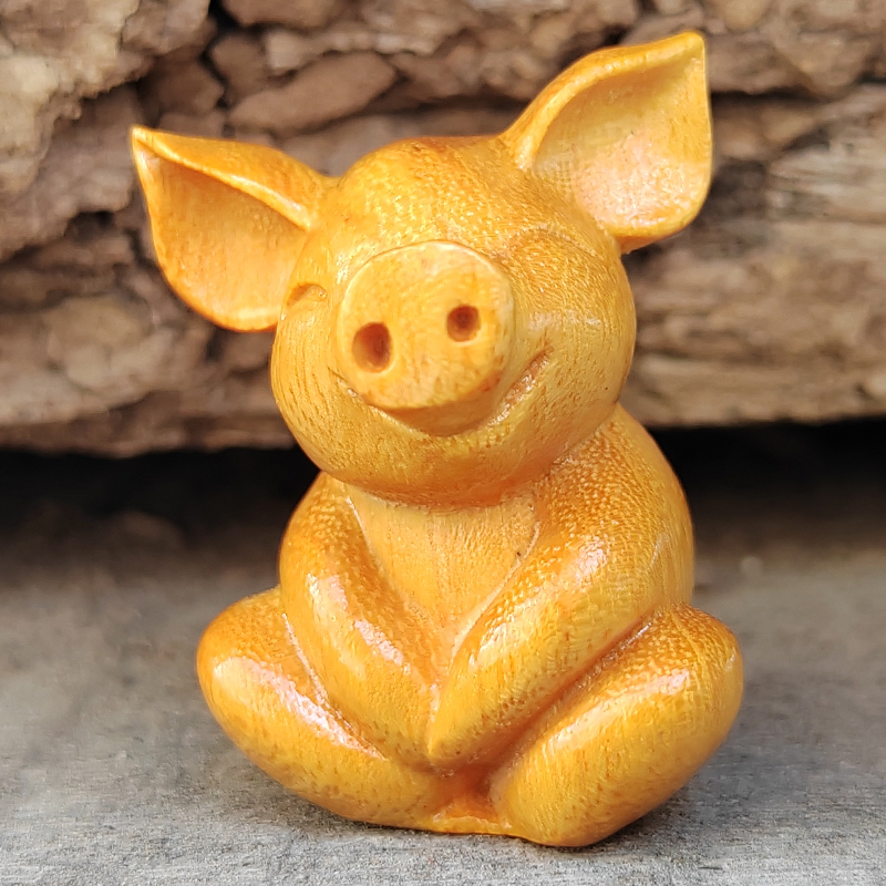 Wooden Carved Cartoon Cute Luc – Art Craft Simple recenzja i cena