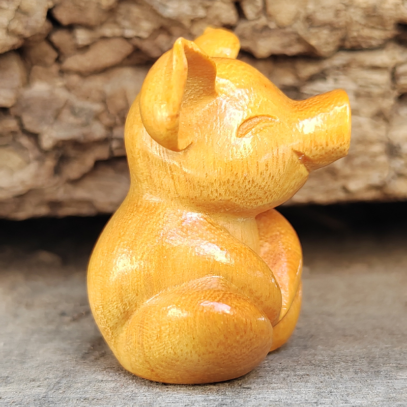 Wooden Carved Cartoon Cute Luc – Art Craft Simple recenzja i cena