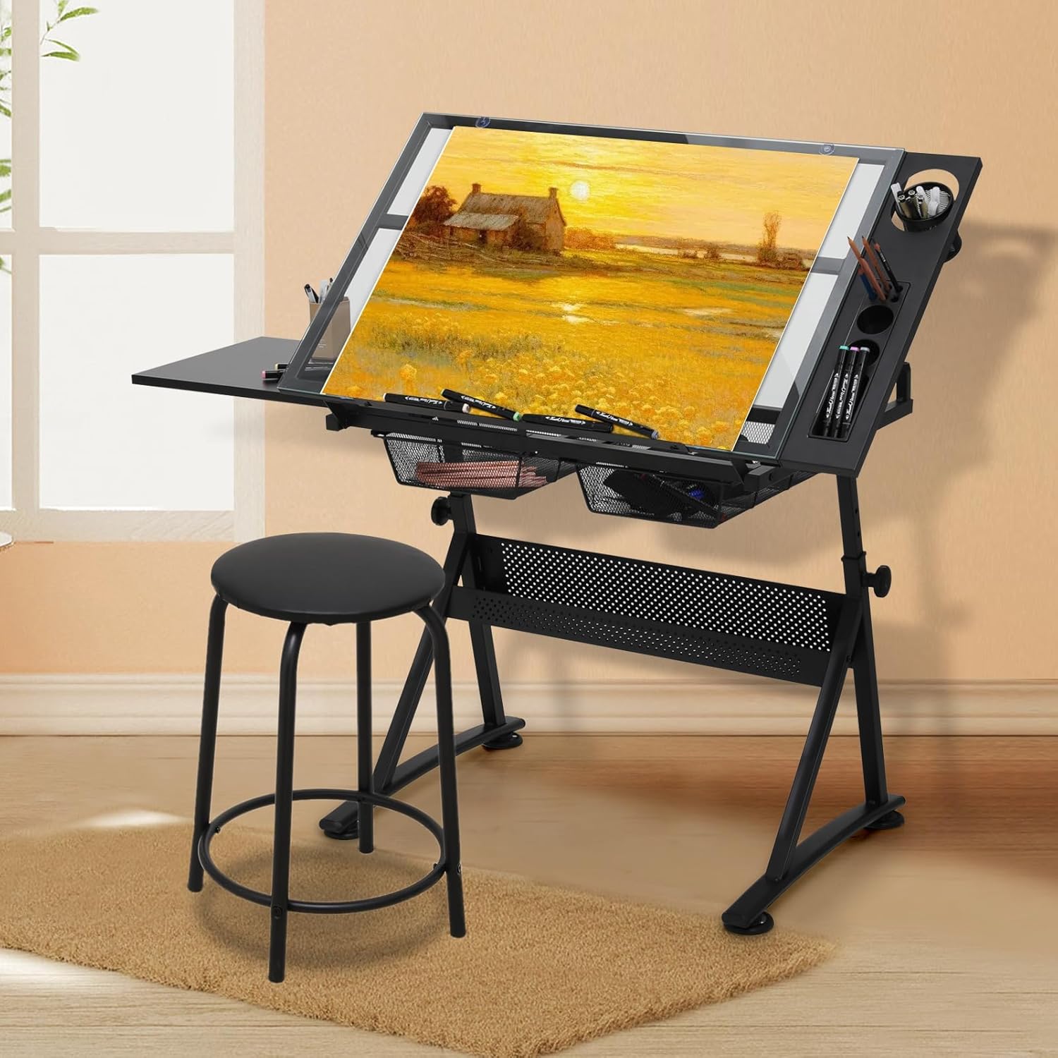 Drafting Table with Height Adj – Art & Craft Tape recenzja i cena