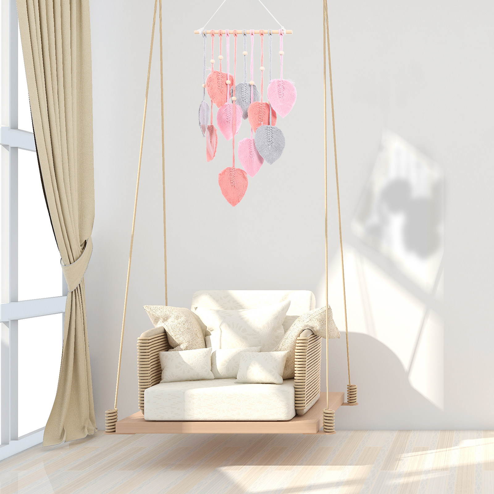 Leaf Woven Tapestry Macrame Wa – Art And Craft For Nursery recenzja i cena
