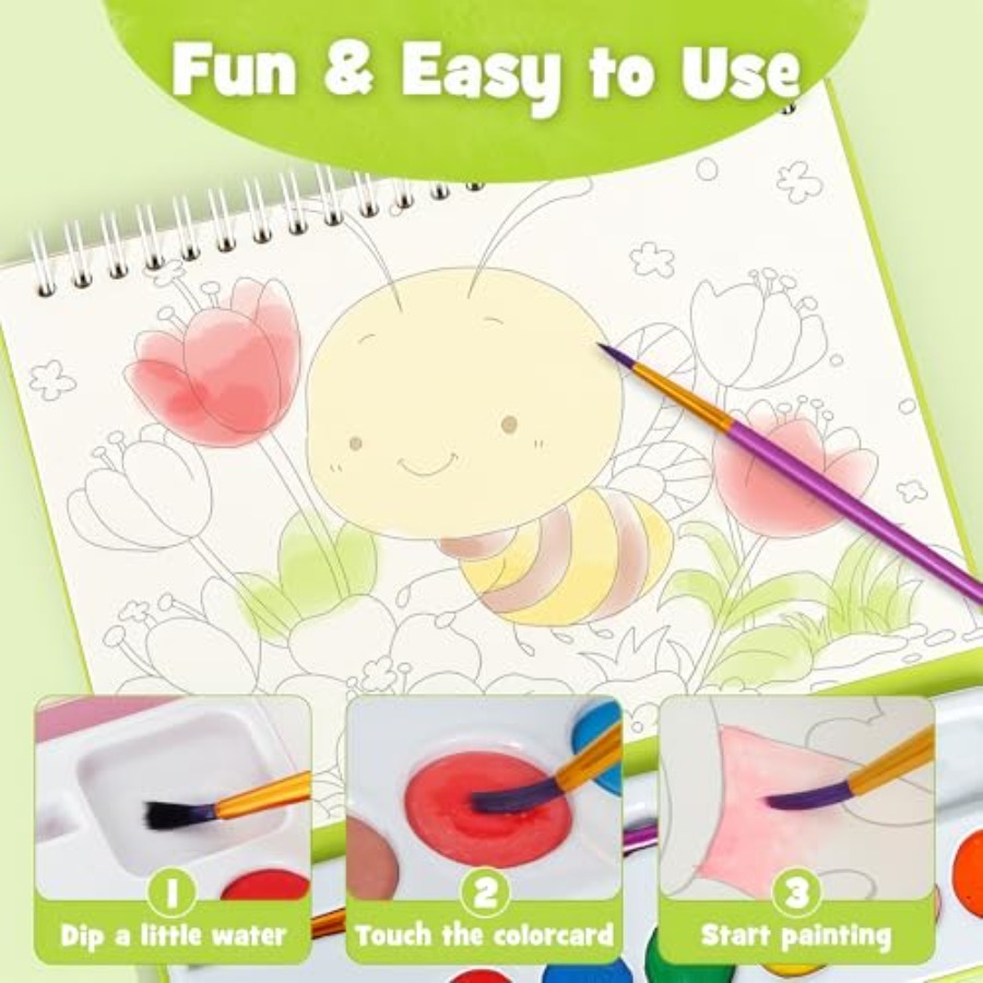 Paint with Water Books for,Wat – Art Craft Book recenzja i cena