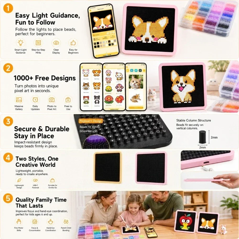 LED Smart Fuse Bead Pegboard,  – Art Craft And recenzja i cena